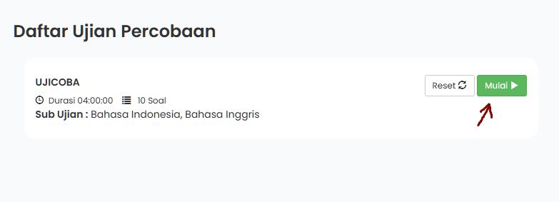 Mulai Ujian